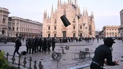 Italian police clash with protesters in Milan and Bologna