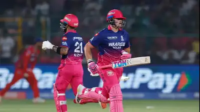 Rajasthan Royals' Lhuan-dre Pretorius and Dhruv Jurel (Reuters)