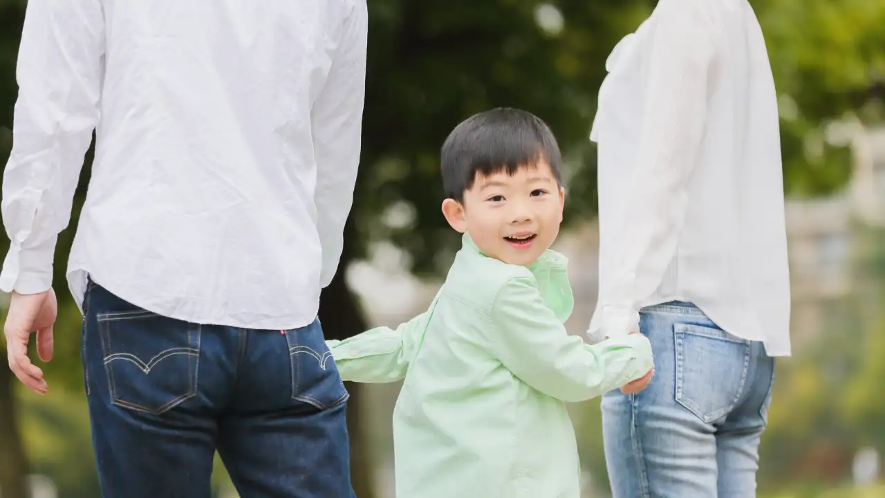 For some children, touching a parent's cheek or playing with their hair may become their own