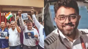 Hundreds gathered outside Captain Smit Machchhar's residence to honor his bravery