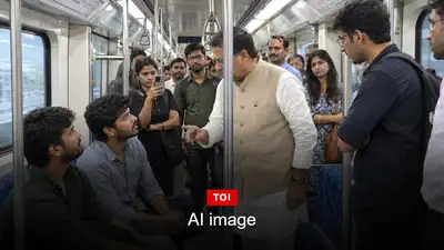 (AI image) A 48-year-old man named Pawan Sharma died following an assault in a Delhi Metro train
