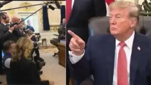 Trump snaps at Independent reporter Andrew Feinberg, asking, “Are you a sick person?”
