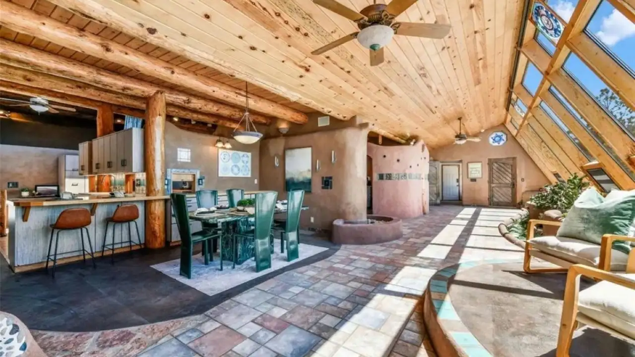 Colorado couple spent nearly three years building an earth home from 1,500 recycled tyres and mud