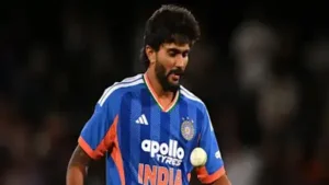 Nitish Reddy entered an unwanted record list after an expensive outing with the ball
