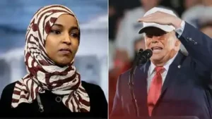 Trump argues Ilhan Omar could confronts deportation or jail amid an investigation