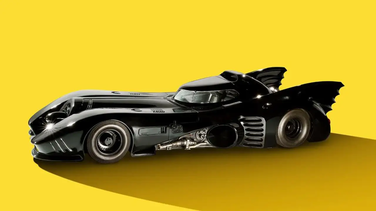 Michael Keaton's 1992 Batmobile, built on a chassis from two Chevrolet Impalas, is heading
