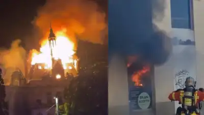 Watch: French town hall burns, shops looted, tear gas fired as 5,50,00 protest in France