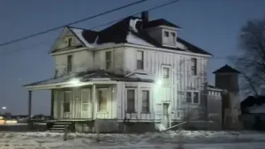 In 2026, a house in Plainfield, Illinois went viral for flashing SOS signals; prompting theories
