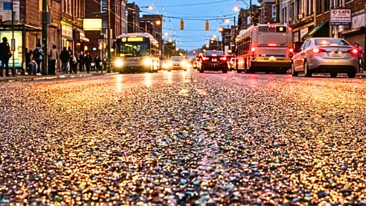At least 17 streets in Baltimore were paved with recycled glass: The wider industry impact