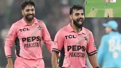 The drama unfolded in the 45th over when Gus Atkinson trapped Shadab on the pads
