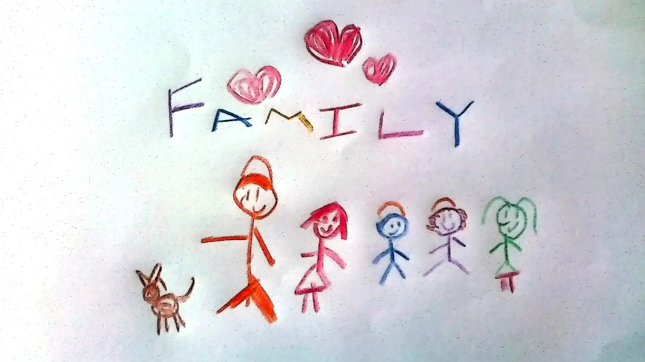 Rather, the people children choose to draw, the activities they depict and the stories they