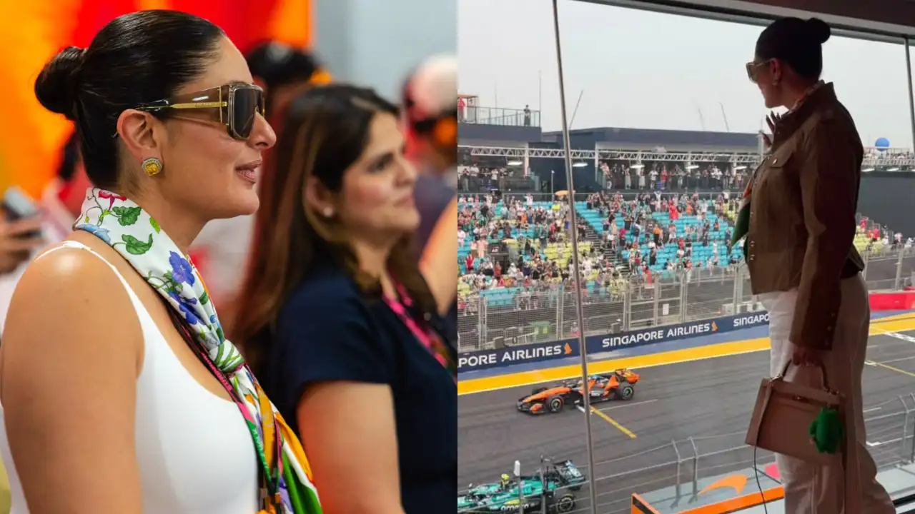 Kareena Kapoor Khan is in Singapore for the Formula 1 Grand Prix, and her latest look is