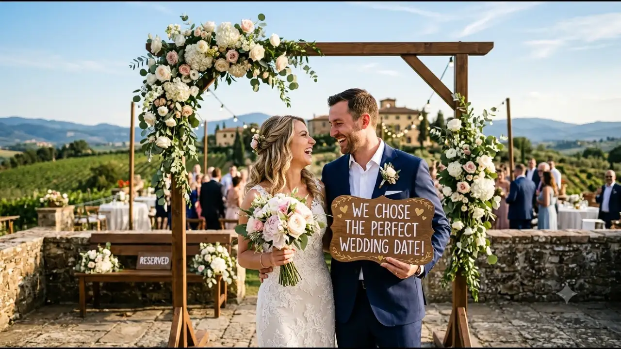 Image - Ai genearted Choosing an auspicious wedding date can offer couples a sense of comfort