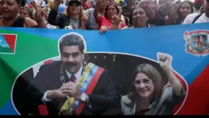Supporters of Venezuela's government rally to demand the release of ousted President Nicolas