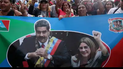 Supporters of Venezuela's government rally to demand the release of ousted President Nicolas