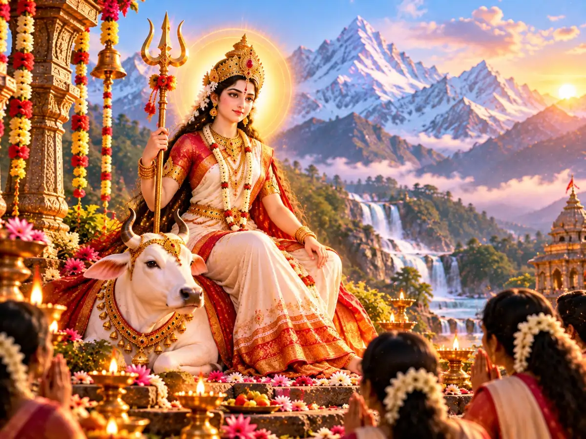 Orange is the traditional colour associated with Day 1 in the commonly followed Navratri colour