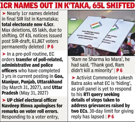 More than 94% of the 33.1 lakh people who received SIR notices in Delhi for discrepancies have
