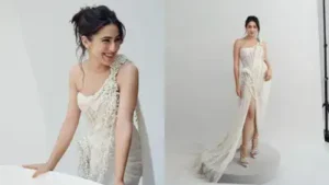 And in Gaurav Gupta's latest couture creation on Sara Ali Khan, it finds a place on the garment