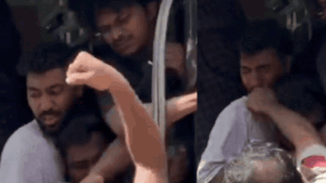 Watch: 'Delhi Policeman punched detained GenZ protester', AAP shares video