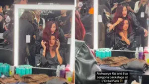 Aishwarya Rai Bachchan and Eva Longoria shared a fun behind-the-scenes moment at Paris Fashion