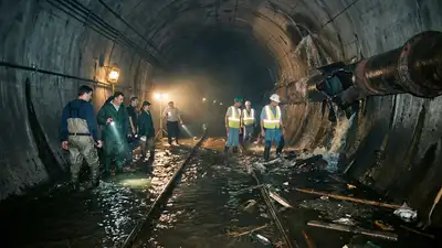 In 2000, a broken water main flooded an abandoned Dallas rail tunnel; the disaster damaged two