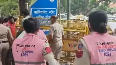 Delhi Police has deployed its all-women Pink Force in central Delhi for security
