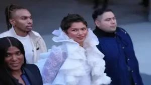 Zendaya brings back her 'The Odyssey' look at Louis Vuitton's Paris Fashion Week show, but