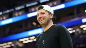 Luka Doncic reported to Lakers training camp at 242 pounds, two fewer than a year ago