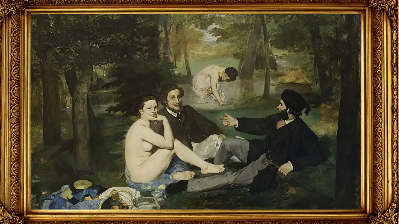Artforum, by contrast, links the figure to a street urchin in Le Déjeuner sur l'herbe