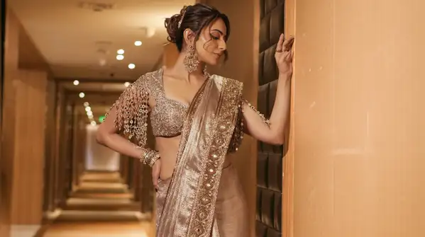 For the ‘Ramayana’ trailer launch event, Rakul Preet Singh stunned fans in a classic zardozi