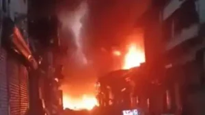 Two unidentified charred bodies were recovered and six people sustained burn injuries