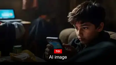 (Ai image) A 14-year-old student left his home in Firozabad to complete a PUBG gaming task