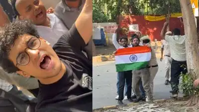 Cockroach Janta Party (CJP) chief spokesperson Saurav Das and national spokesperson Ashutosh