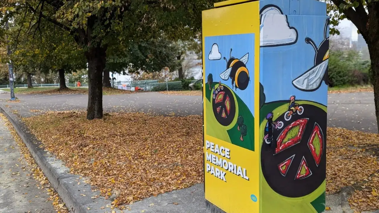 Portland is giving ordinary traffic signal boxes a colourful new purpose, covering the metal