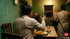 When she served him potato curry, he questioned why she had prepared the dish