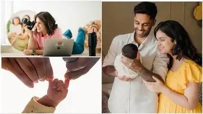 Amrita Samant along with Suryakumar Yadav and family