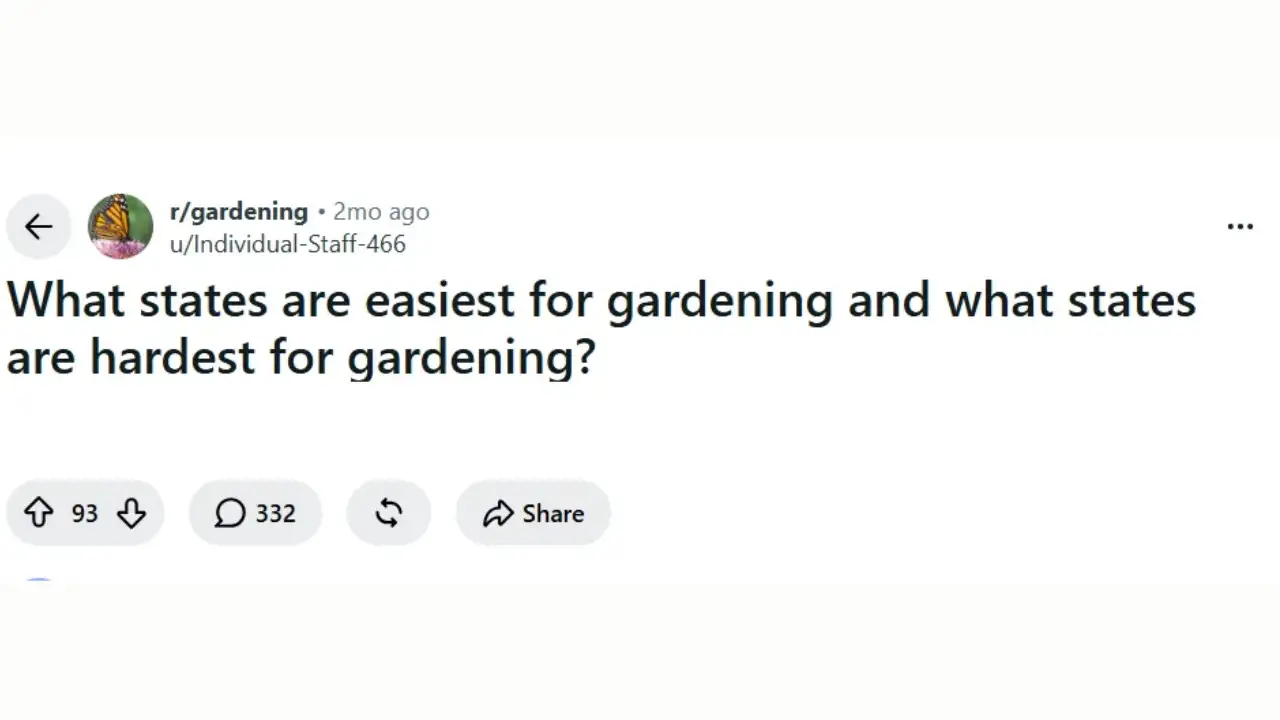 Which US state is easiest for gardening? Reddit users debate the best states to grow plants