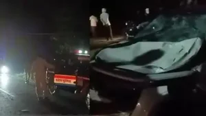Firozabad DM Santosh Kumar Sharma said the car was seized and the driver and other occupants