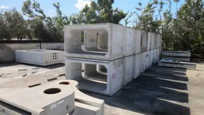 Florida teams have begun lowering 1,500 tons of repurposed concrete culverts into Gulf waters off