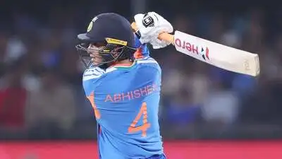 Abhishek Sharma revealed that the team discussed staying ruthless in the huddle as the hosts