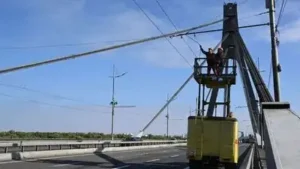 Russia has targeted major bridges in Kyiv in recent days, with Moscow claiming that