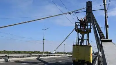 Russia has targeted major bridges in Kyiv in recent days, with Moscow claiming that