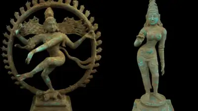 Excavations in Nagapattinam have uncovered two remarkable bronze idols from the 12th-century