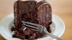 There’s no flour, no refined sugar, no dairy, no butter and no oil, yet it still comes out