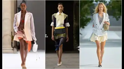 Sheer dressing is taking on a more structured language