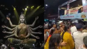 Video captures misleading announcement that triggered Kolkata stampede — 'Pandal will collapse