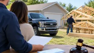 Jeremy Swenson, et al., available on Justia , the contractor had accepted cheques and a Ford