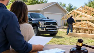Jeremy Swenson, et al., available on Justia , the contractor had accepted cheques and a Ford