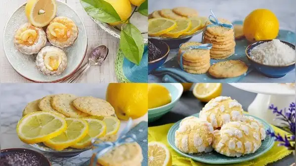 These soft, chewy lemon oatmeal cookies use four simple ingredients, with no flour, eggs