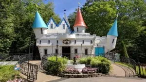 Cinderella's Castle, the centrepiece of Story Land theme park in Glen, New Hampshire